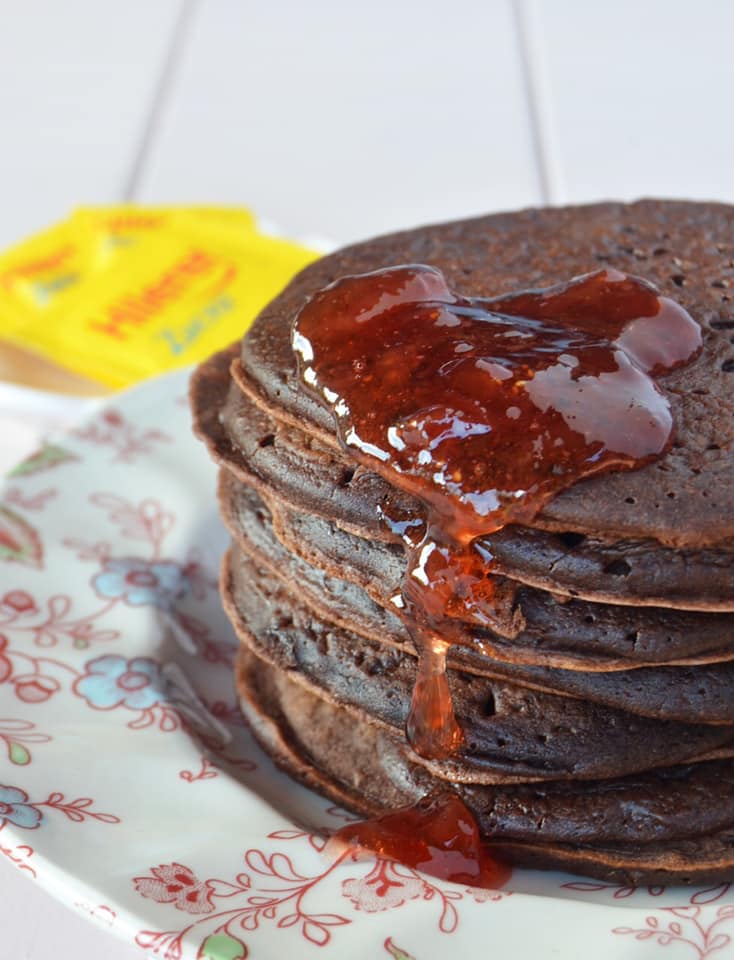 Pancakes de chocolate