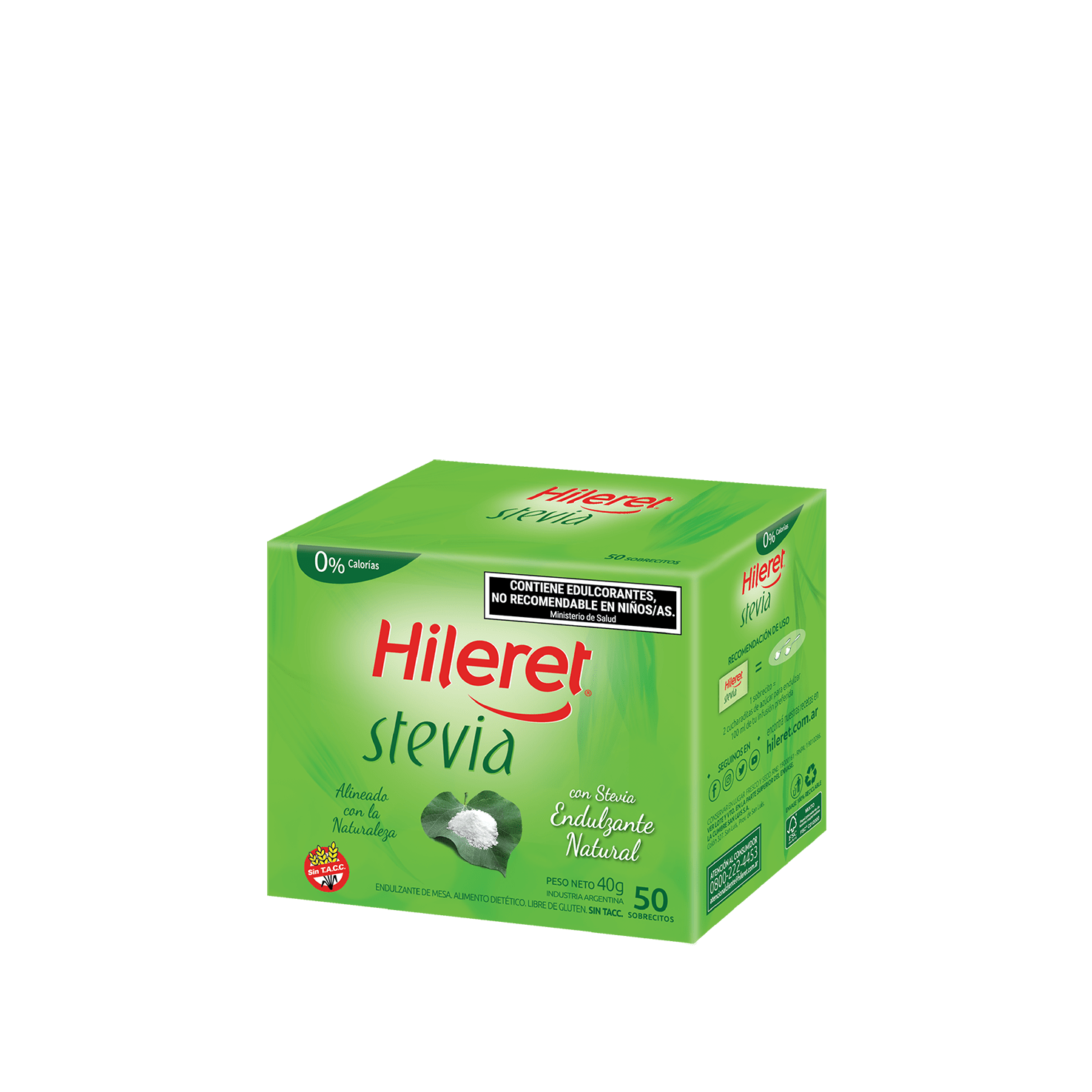 Hileret Stevia Sobrecitos